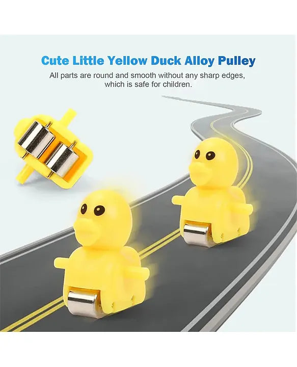 Musical Duck Climbing Toy with Lights – Automatic Stair Climber & Slide for Kids