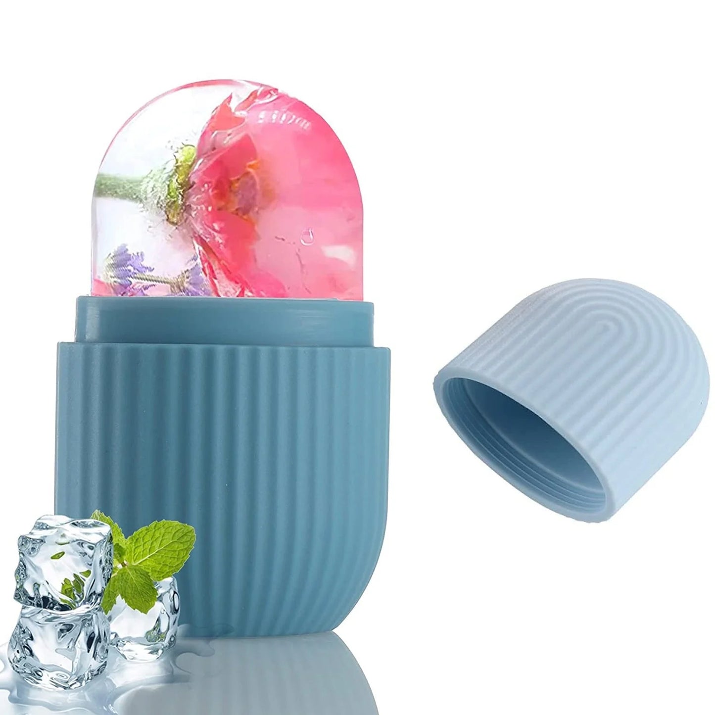 Face Ice Roller for Men & Women – Reusable & Unbreakable Face Massager for Glowing Skin, Puffy Eyes & Relaxation – Ice Cube Roller for Skin