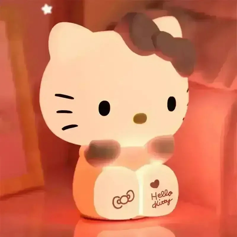 Hello Kitty Clap-Control Night Lamp with Remote – Soft LED Cute Bedside Light