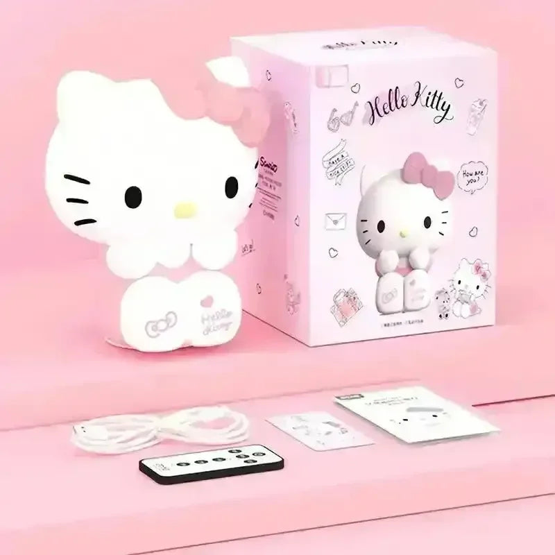 Hello Kitty Clap-Control Night Lamp with Remote – Soft LED Cute Bedside Light