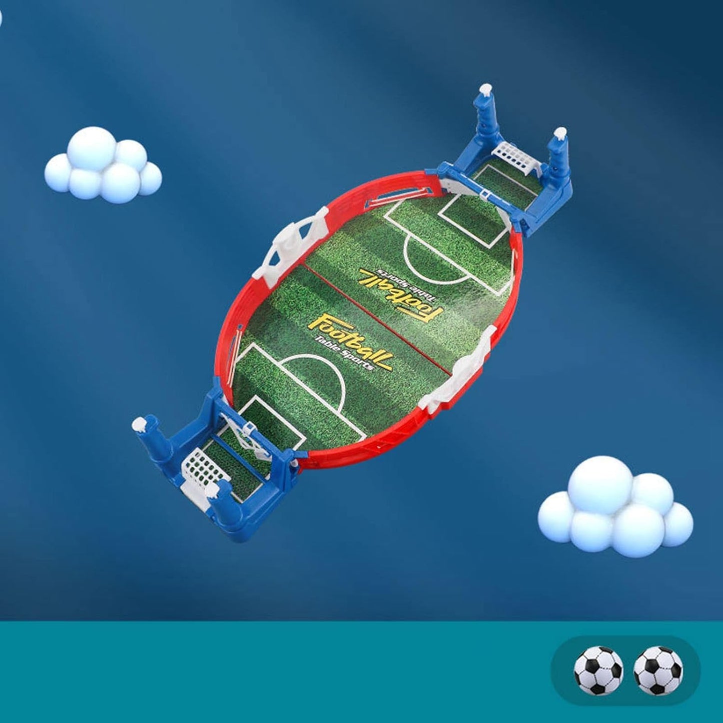 Mini Tabletop Football Game for Kids – 2-Player Hand Soccer Game with Scoreboard and Balls