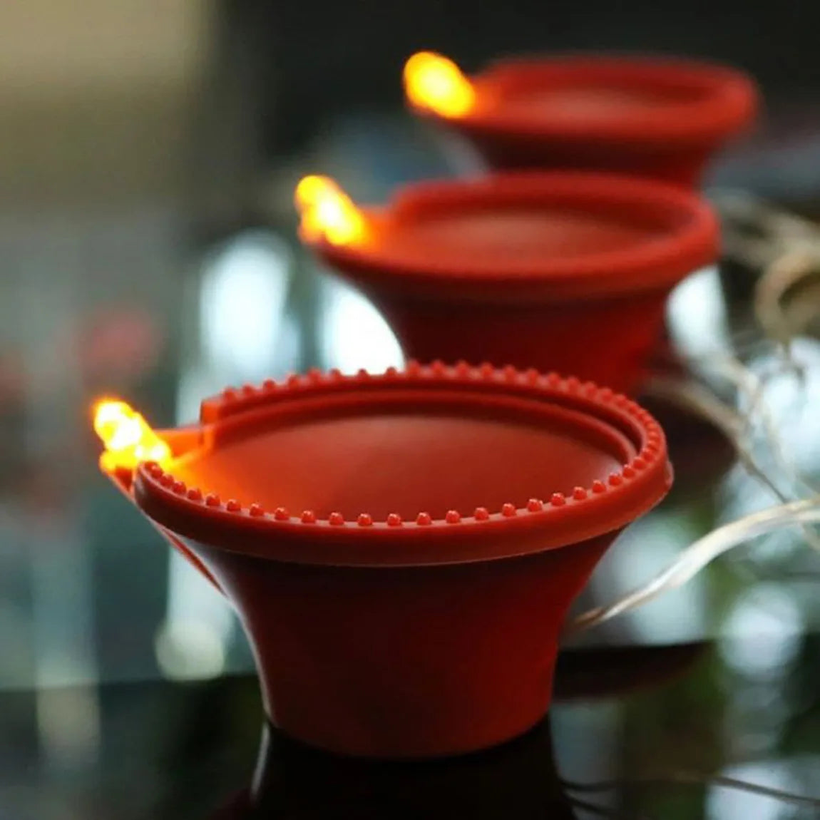 Water Sensor Diya - Set Of 12