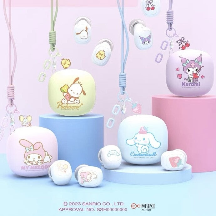 Sanrio Character Wireless Bluetooth Earbuds with Cute Charging Case